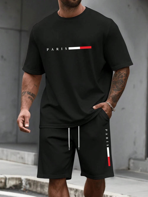 Mens Short Sleeve Athletic Tracksuit